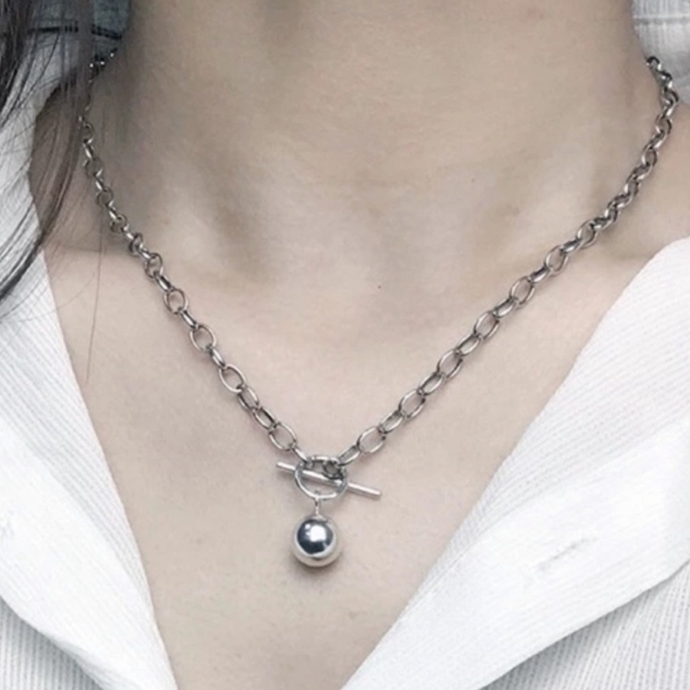 20” NEW 925 STERLING SILVER ROUND BEAD NECKLACE, NICE NECKLACE, CUTE NECKLACE
